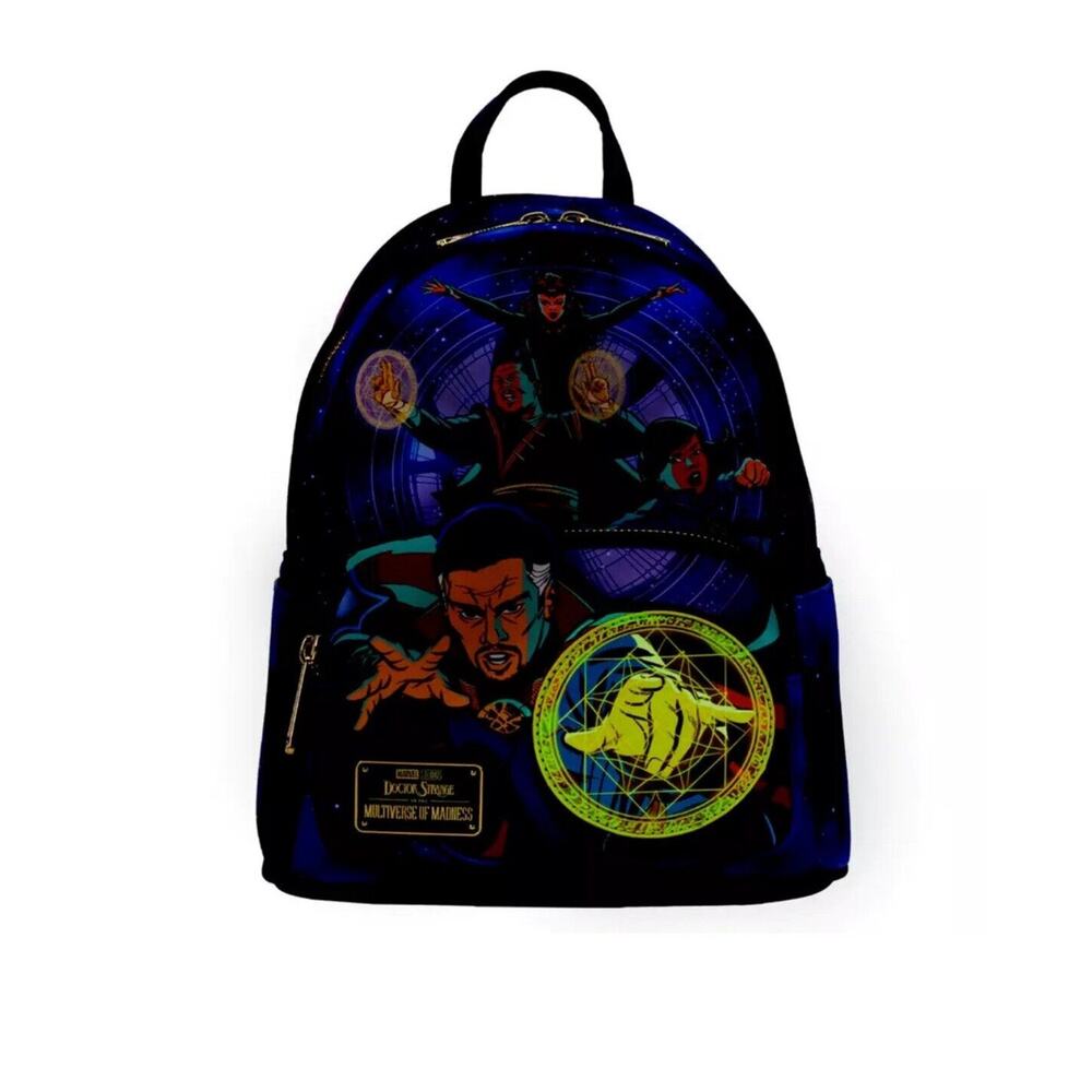 Loungefly Marvel Dr. Strange Multiverse Mini Backpack One Size. Hard Tag Glows!